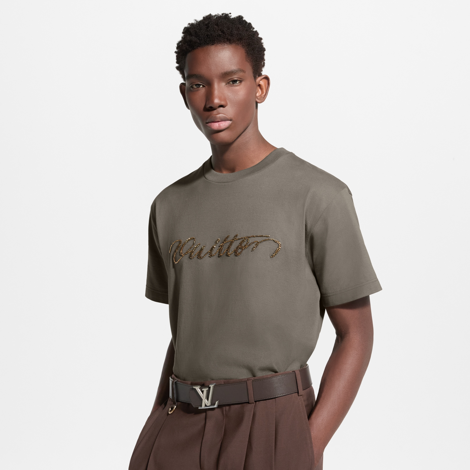 LV Initiales Monogram Denim 40mm Belt Monogram Denim - Men
